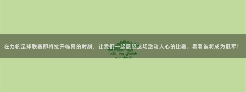 在力帆足球联赛即将拉开帷幕的时刻，让我们一起展望这场激动人心