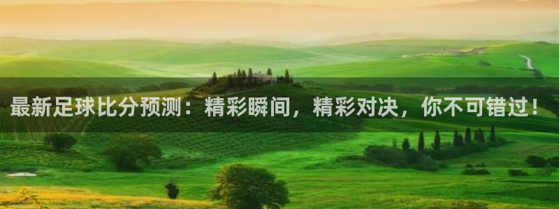  最新足球比分预测：精彩瞬间，精彩对决，你不可错过！