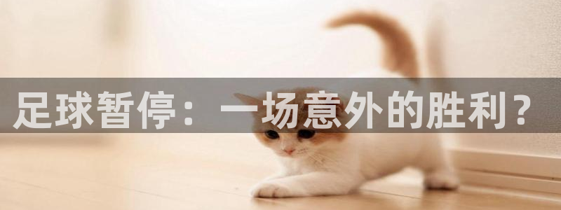  足球暂停：一场意外的胜利？